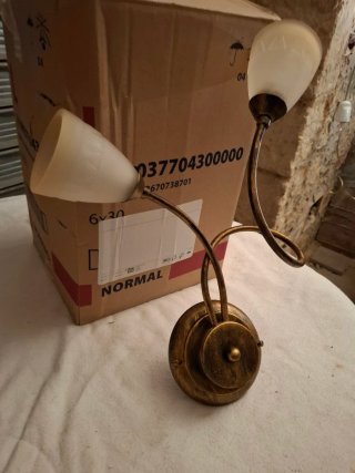 Applique vintage oro/trasparente