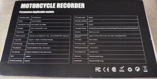 Cámara Moto 1080P Delantera y Trasera WiFi