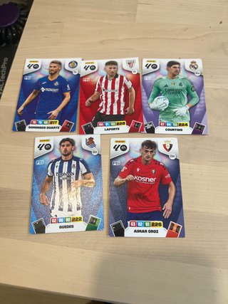 5 Cartas Fútbol Panini Adrenalyn XL