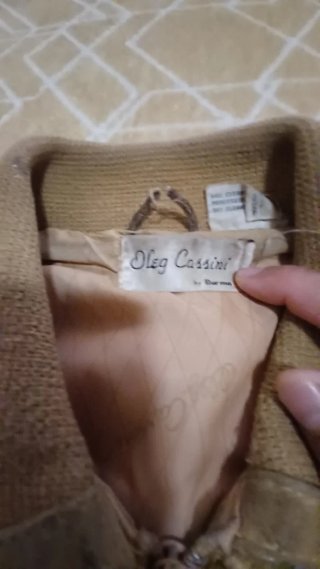 Chaqueta de ante y punto