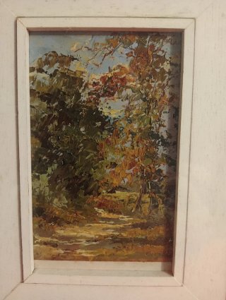 Ambrogio Vismara olio su legno
