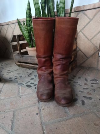 Botas camperas hombre piel marrones 42