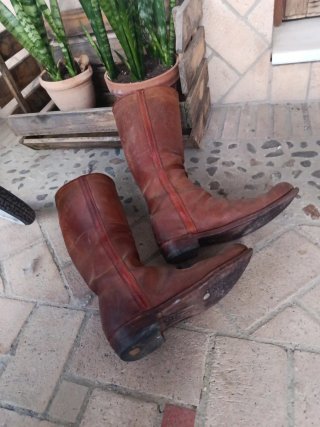 Botas camperas hombre piel marrones 42