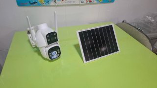 Ctronics Cámara Vigilancia Solar DOBLE LENTE.