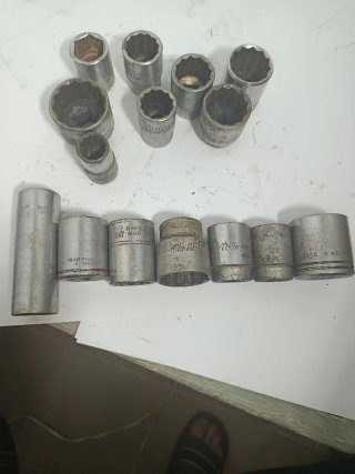 Juego de vasos de taller pulgadas