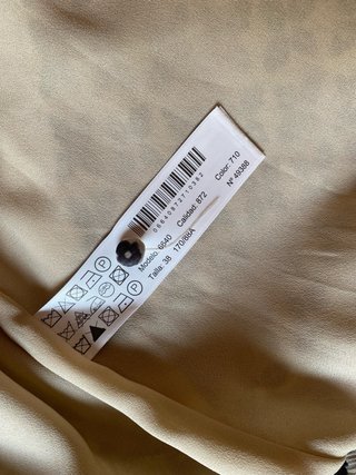 Vestido Largo Estampado Massimo Dutti Talla M
