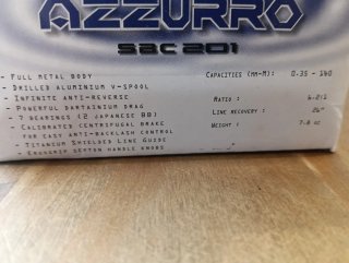 Carrete de pesca Sakura Azzurro