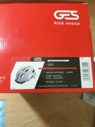 Casco de bicicleta GS CITY talla 55-58 cm