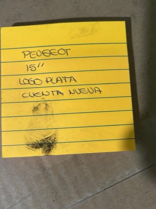 Tapacubos Peugeot 15 Pulgadas (4 unidades)