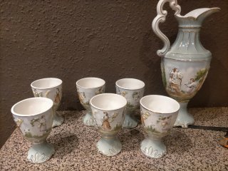 Juego de porcelana antiguo