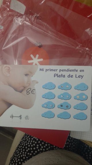 Pendientes Bebé Plata de Ley