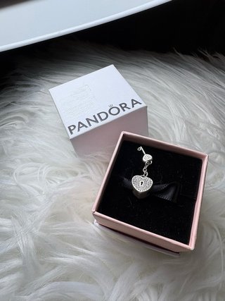 Charm Pandora Lucchetto Cuore Argento