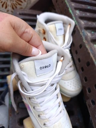 Patines 4 Ruedas Blancos con Detalles