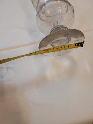 Gran jarron de cristal tallado