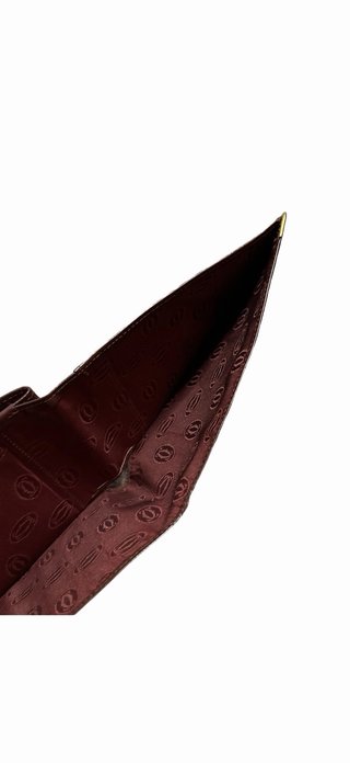 Portafoglio porta assegni da uomo Cartier marrone