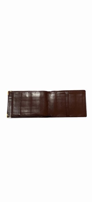 Portafoglio porta assegni da uomo Cartier marrone