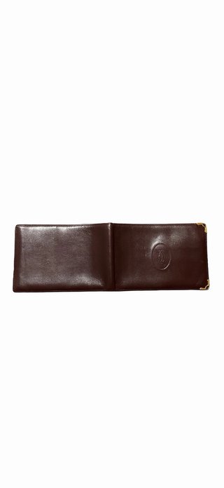 Portafoglio porta assegni da uomo Cartier marrone