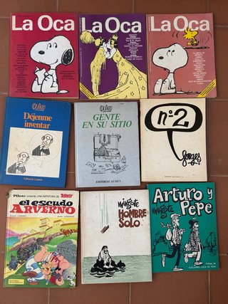 Lote 9 revistas , comics , libros años 70