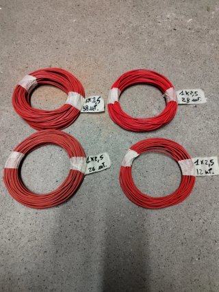 Cavi 1x2.5 mm² rosso