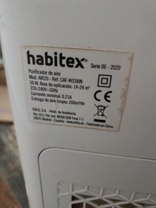 Purificador Aire Habitex AIR20