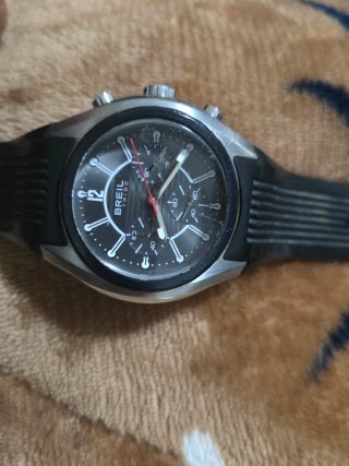 Reloj Breil Cronógrafo Negro y Plateado