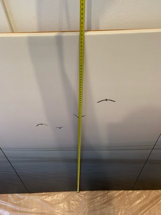 Cuadro 3 piezas Ikea Océano Aves