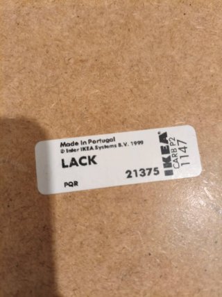 Mesa Ikea Lack Madera Clara