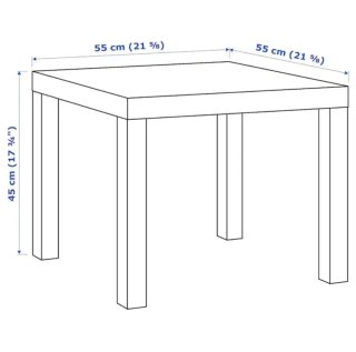 Mesa Ikea Lack Madera Clara