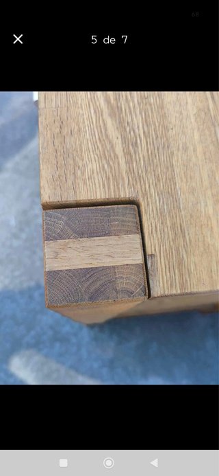 Mueble madera maciza 240x46x85