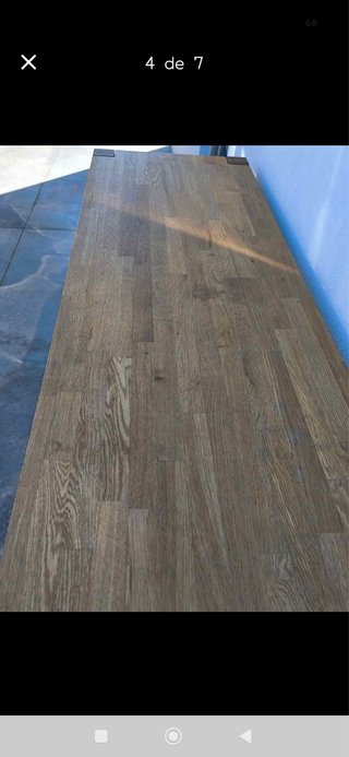 Mueble madera maciza 240x46x85