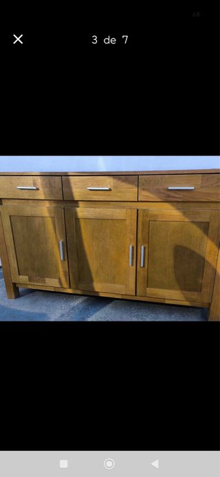 Mueble madera maciza 240x46x85