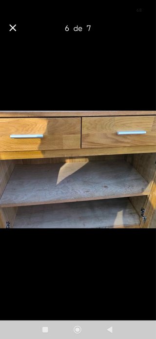 Mueble madera maciza 240x46x85