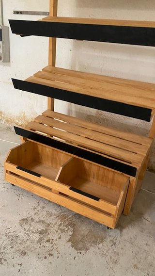 Estante Panadería/Frutería Madera y Metal