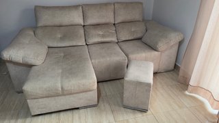 Sofá Cherlon tela beige