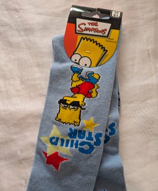 Calcetines altos Bart Simpson Talla 38-41