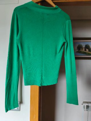 Jersey cremallera verde mujer T.XL Tommy Hilfiger