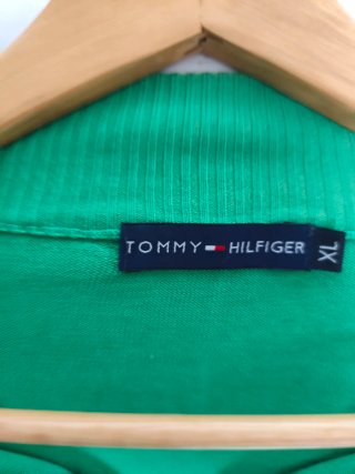 Jersey cremallera verde mujer T.XL Tommy Hilfiger