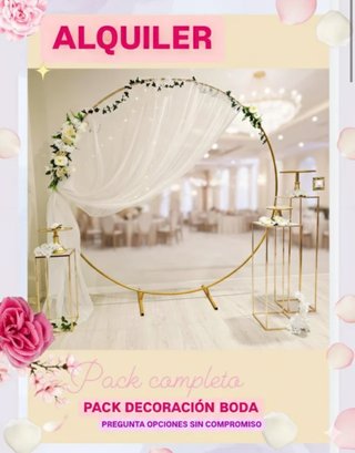 ALQUILER MOBILIARIO Y DECORACIÓN BODA EVENTOS