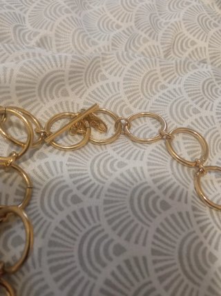 Collar Massimo Dutti color oro y rosa