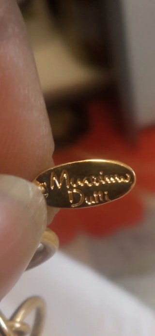 Collar Massimo Dutti color oro y rosa