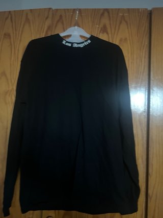 Camiseta Los Angeles manga larga negra