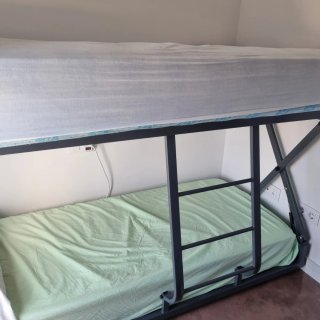 Cama litera convertible 80x190 + colchón nuevo