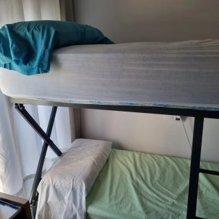 Cama litera convertible 80x190 + colchón nuevo