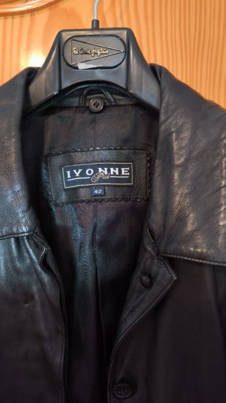 Abrigo de piel IVONNE mujer negro