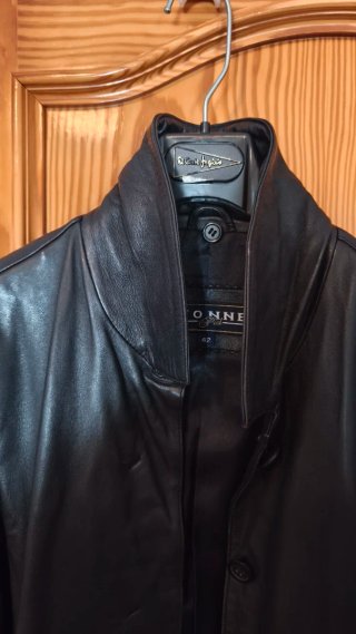 Abrigo de piel IVONNE mujer negro