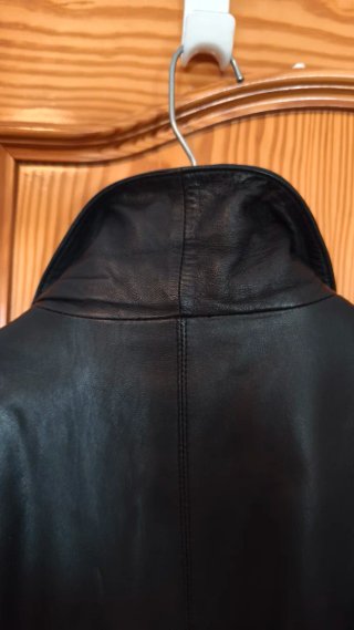 Abrigo de piel IVONNE mujer negro