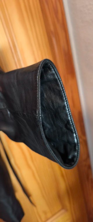 Abrigo de piel IVONNE mujer negro