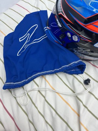 Casco Zamp Karting Azul y Naranja