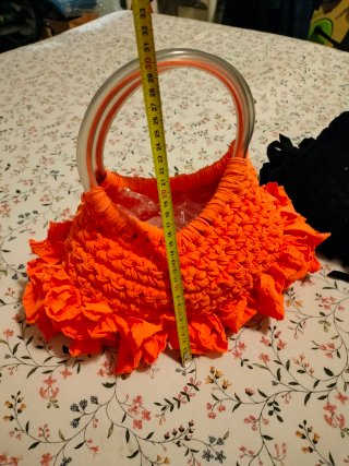 Borsa fatta a mano arancione
