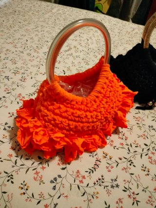 Borsa fatta a mano arancione
